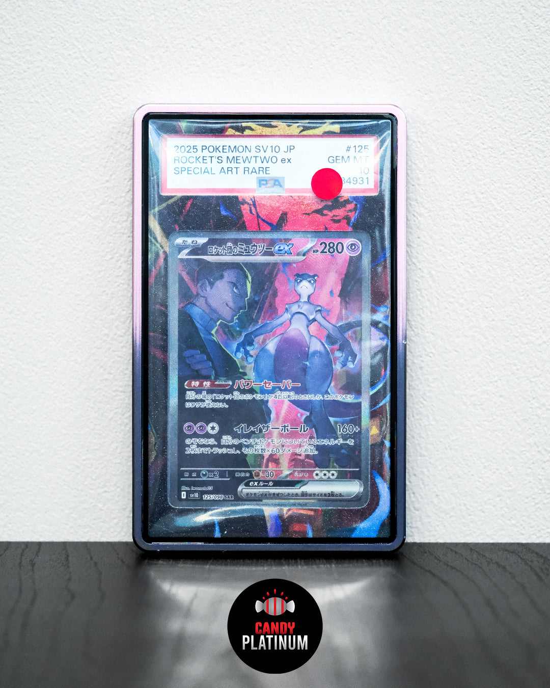Rocket's Mewtwo ex Special Art Rare 125 PSA 10