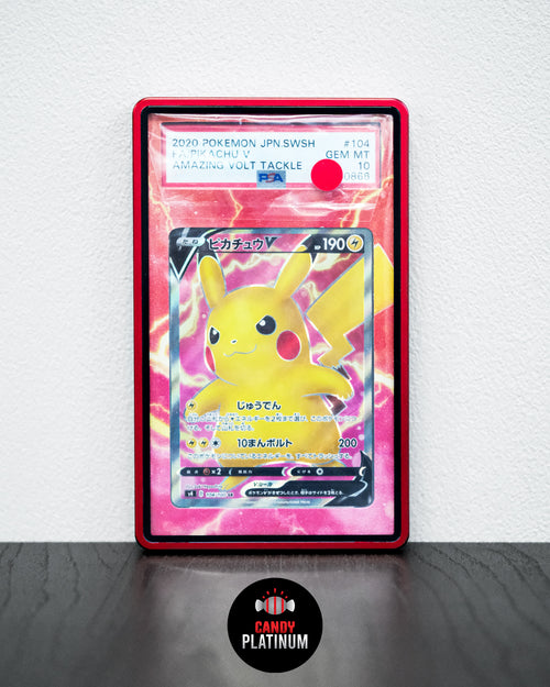 Pikachu V Amazing Volt Tackle 104/100 PSA 10