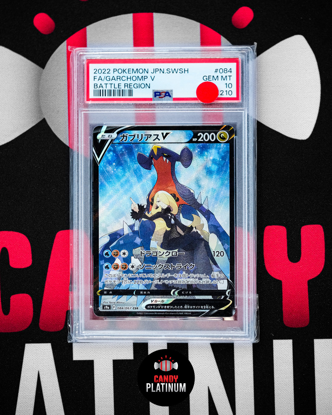 Garchomp V Battle Region PSA 10