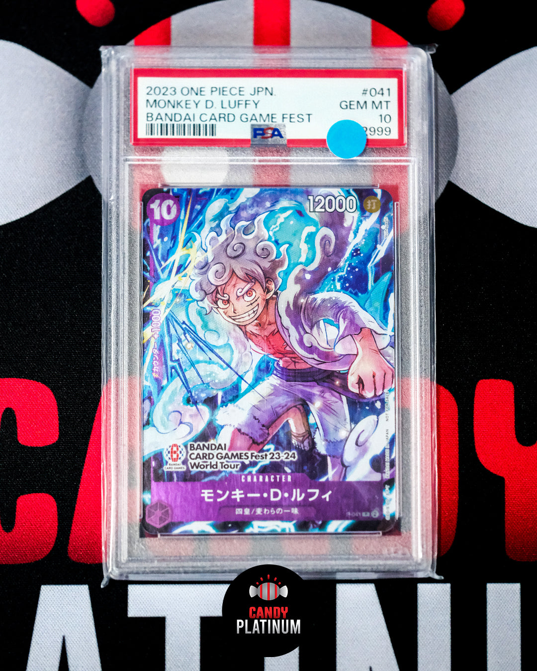 Monkey D. Luffy Bandai Card Game Fest P-041 PSA 10