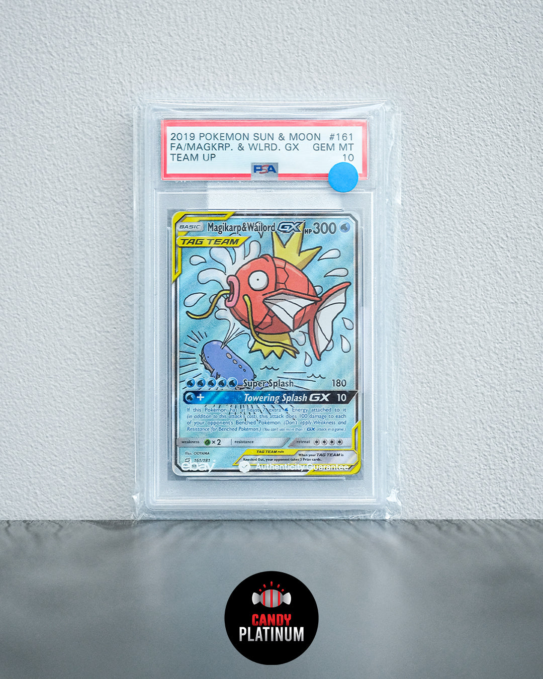 SUN&MOON FA/MAGIKARP&WAILORD GX PSA 10