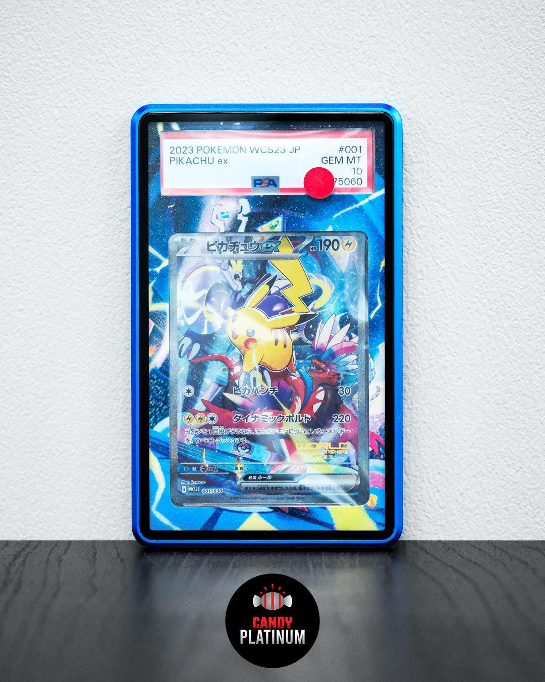 Pikachu ex WCS23 001/030 PSA 10