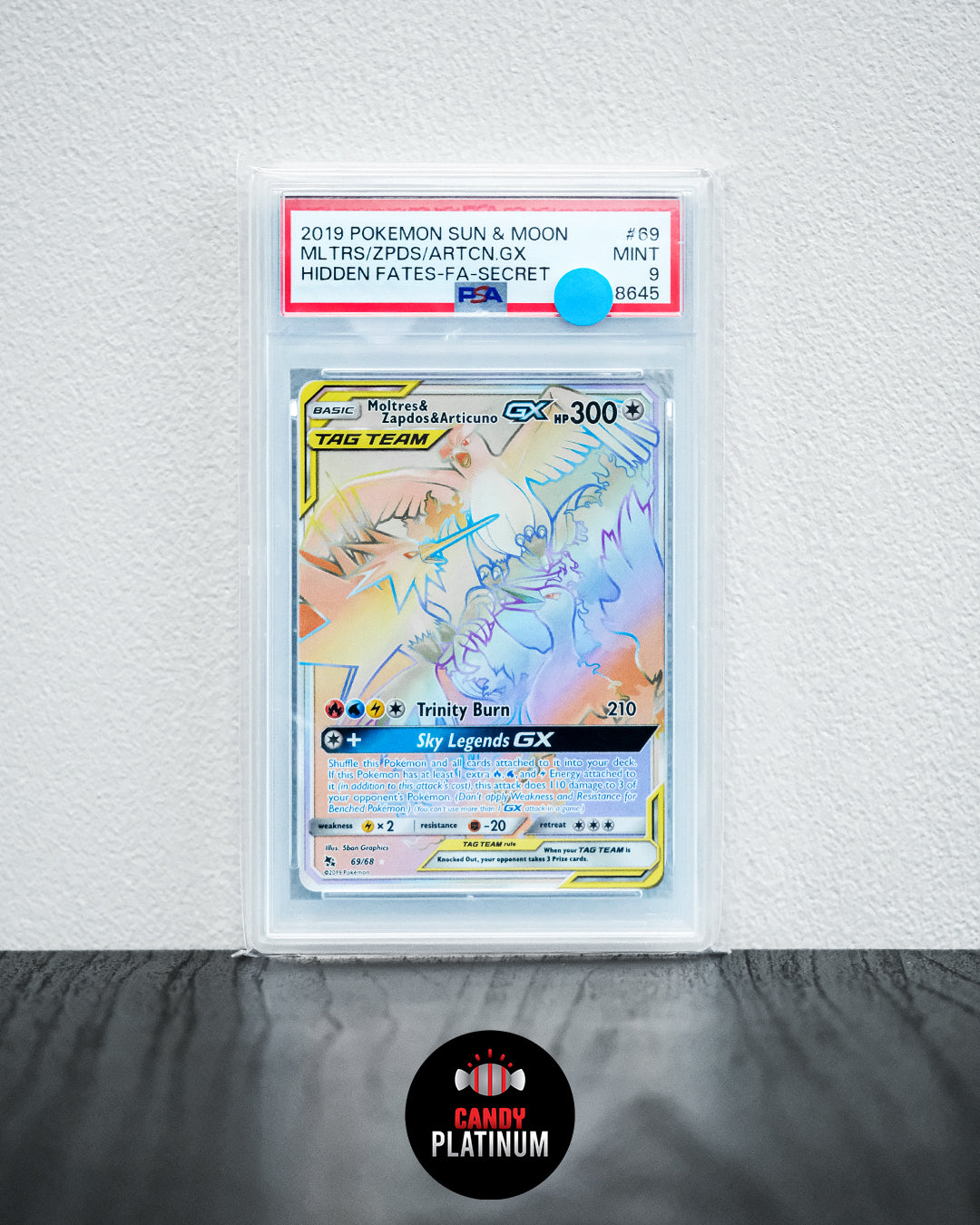 2019 POKEMON SUN&MOON MLTRS/ZPDS/ARTCN.GX PSA 9