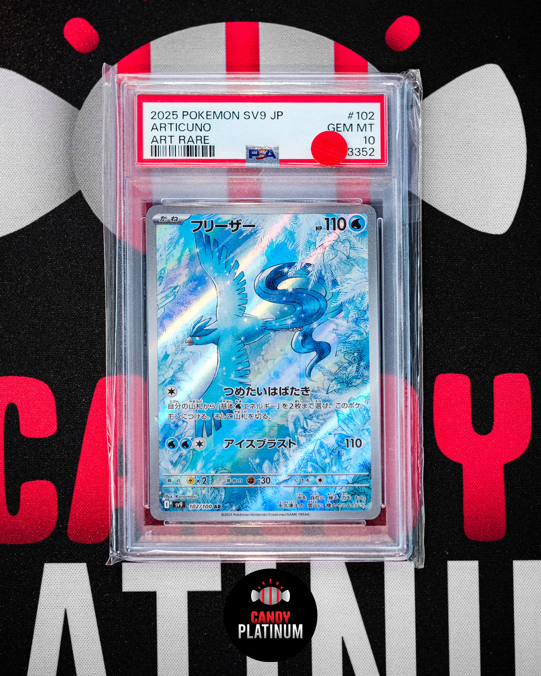 Articuno Art Rare SV9 PSA 10