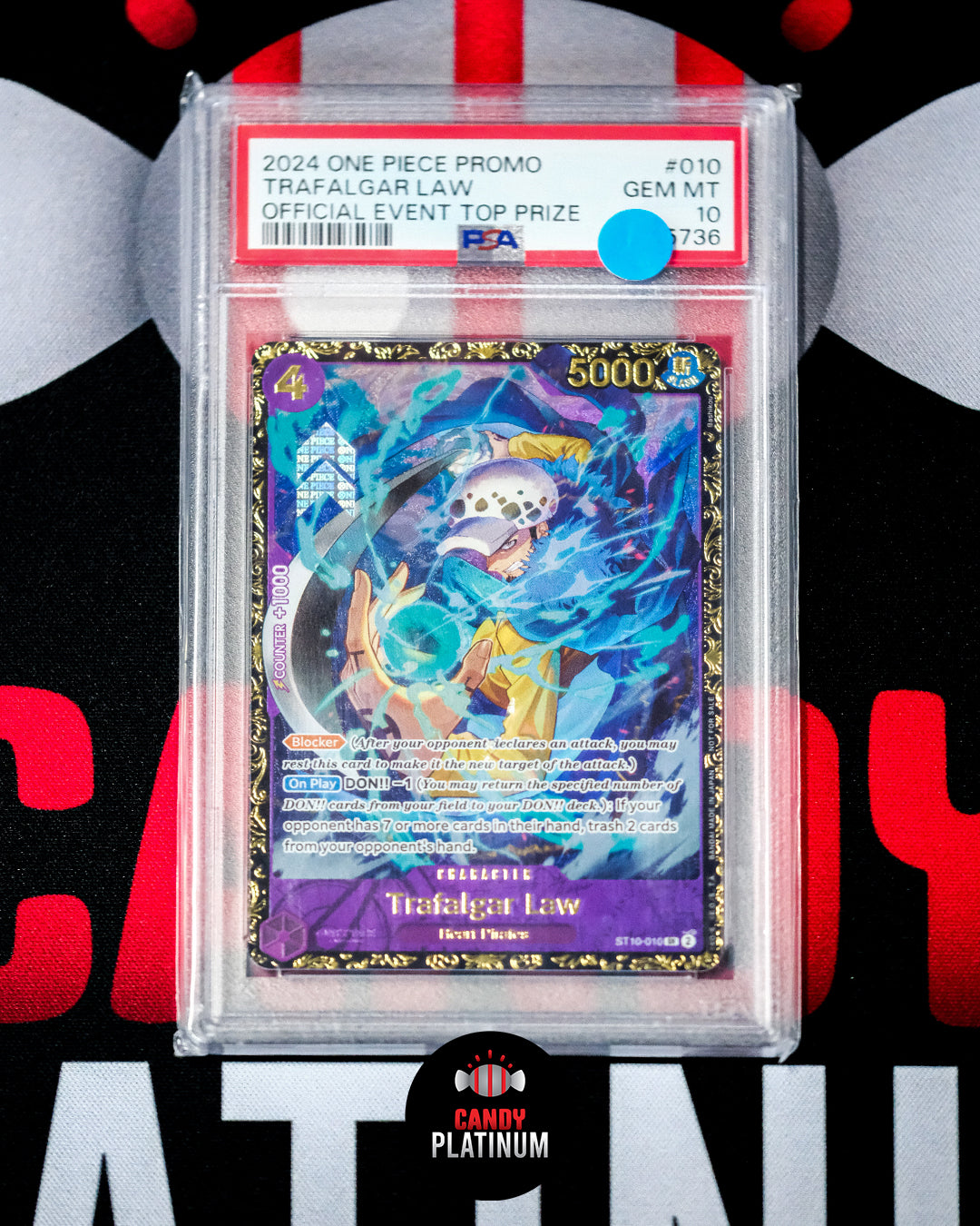 Trafalgar Law Official Event Top Prize ST10-010 PSA 10