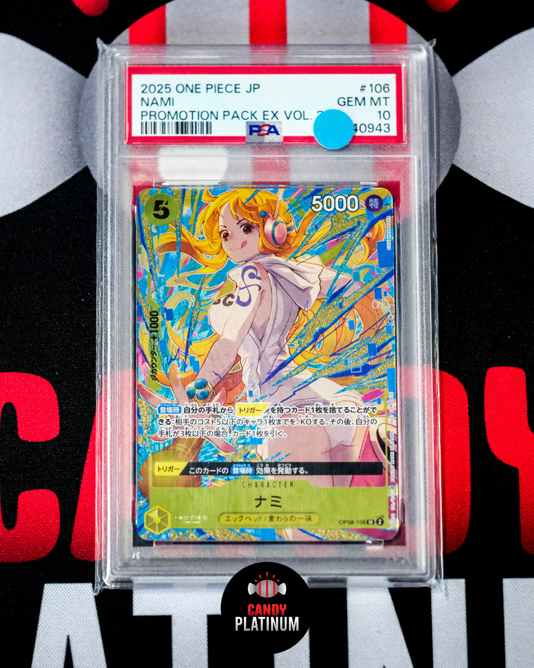 Nami Promotion Pack EX Vol.3 OP08-106 PSA 10