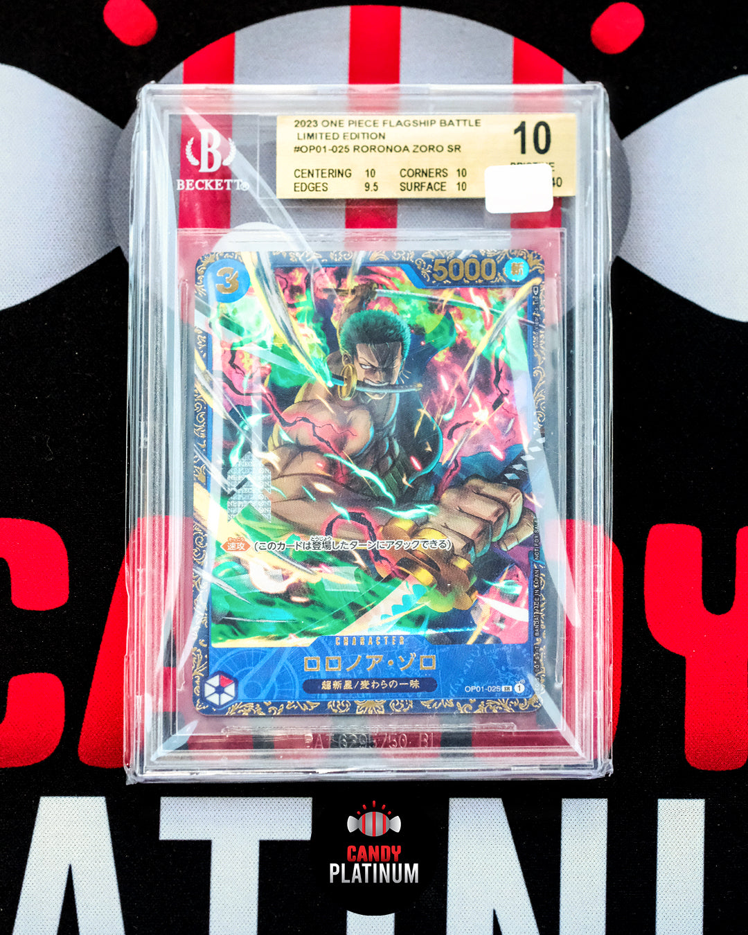 Roronoa Zoro SR Limited Edition BGS 10