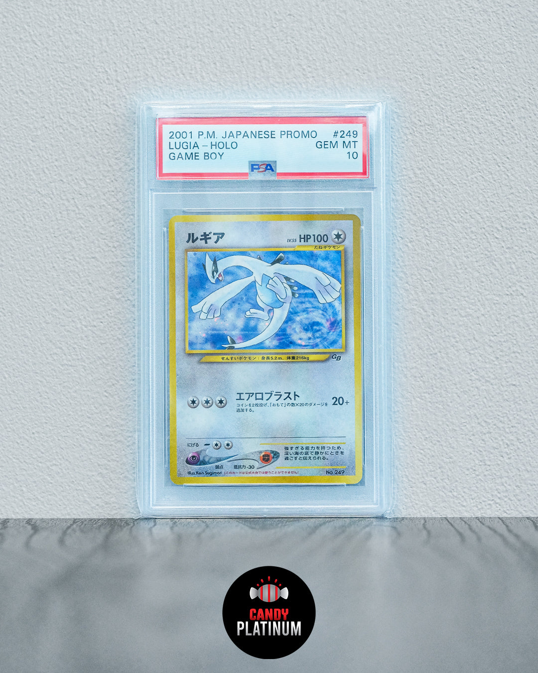 2001 LUGIA HOLO GAME BOY #249 PSA 10
