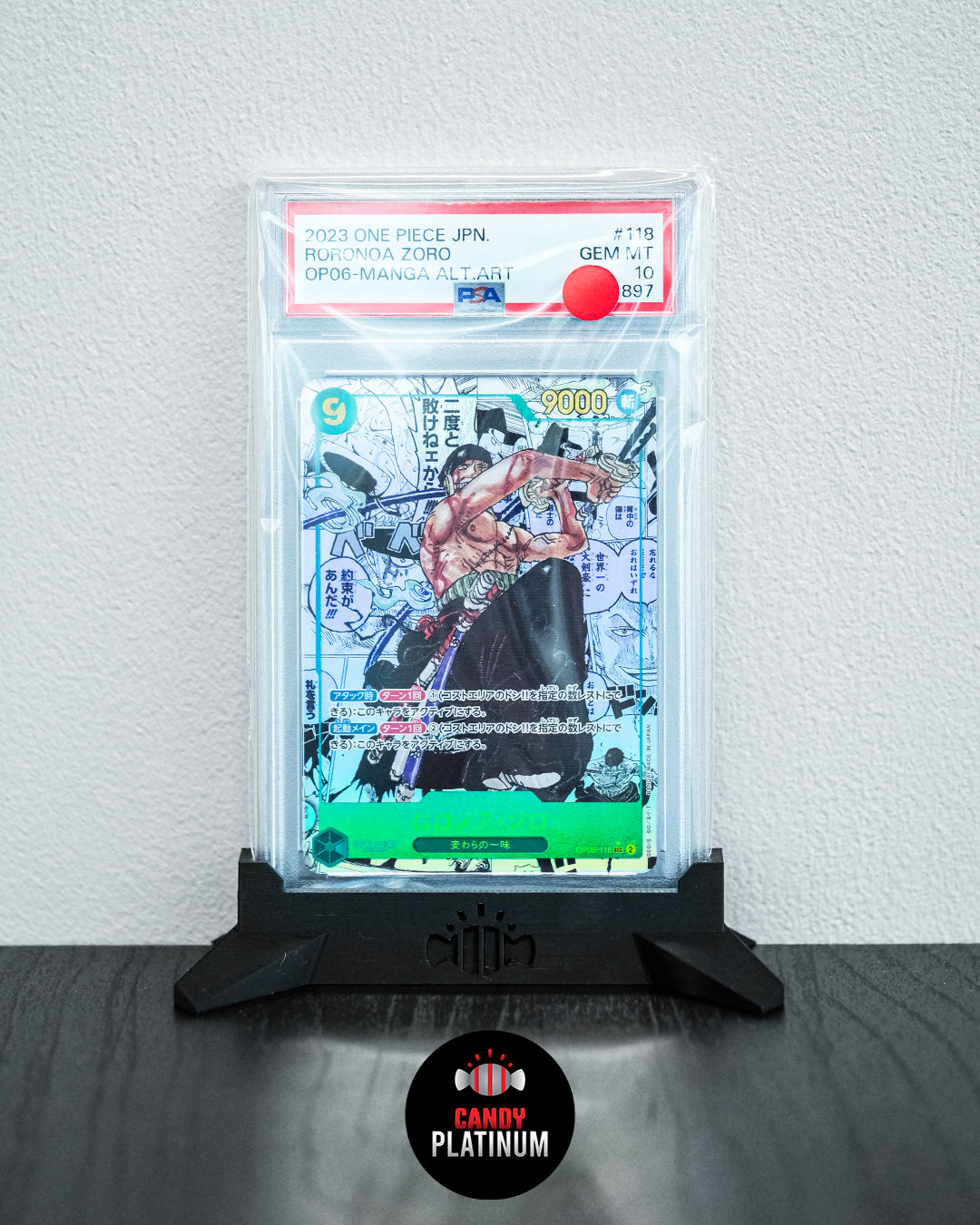 (2023) RORONOA ZORO OP06-MANGA AL T.ART PSA 10