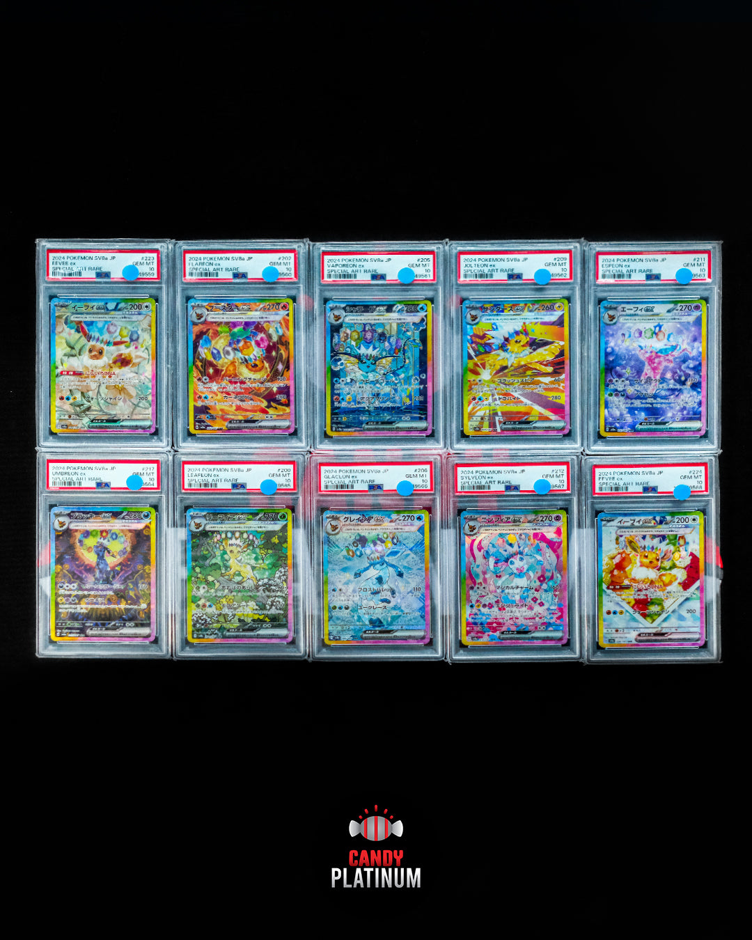 SEQUENCE SET EEVEELUTIONS (TERASTAL FESTIVAL SET) PSA 10