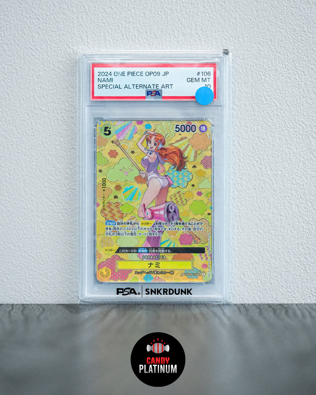 NAMI SPECIAL ALTERNATE ART OP08 PSA 10